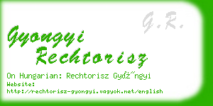 gyongyi rechtorisz business card